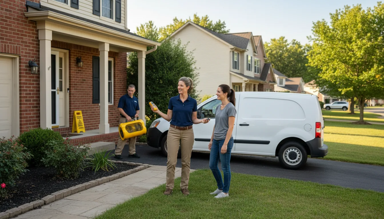 Residential water damage restoration in Beaman, IA